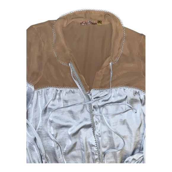 For Love & Lemons Skivvies Soliana Sleep Shirt Dress Women’s Small Lounge *Flaw - Picture 7 of 16